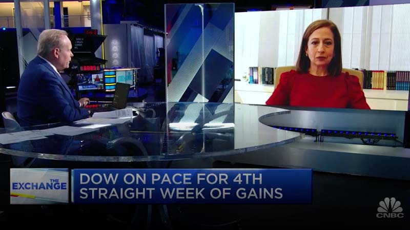 Maria Chrin, was Back to CNBC’s The Exchange